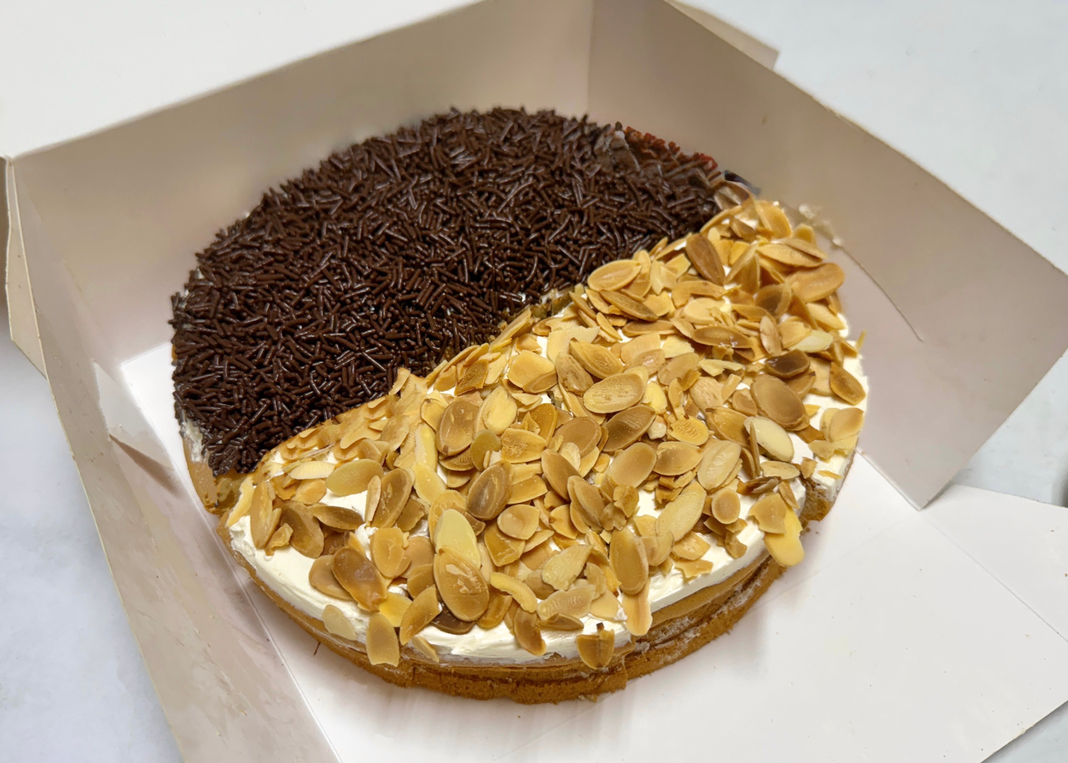 Almond-Choco Buttercream Sponge Cake (8 inch)