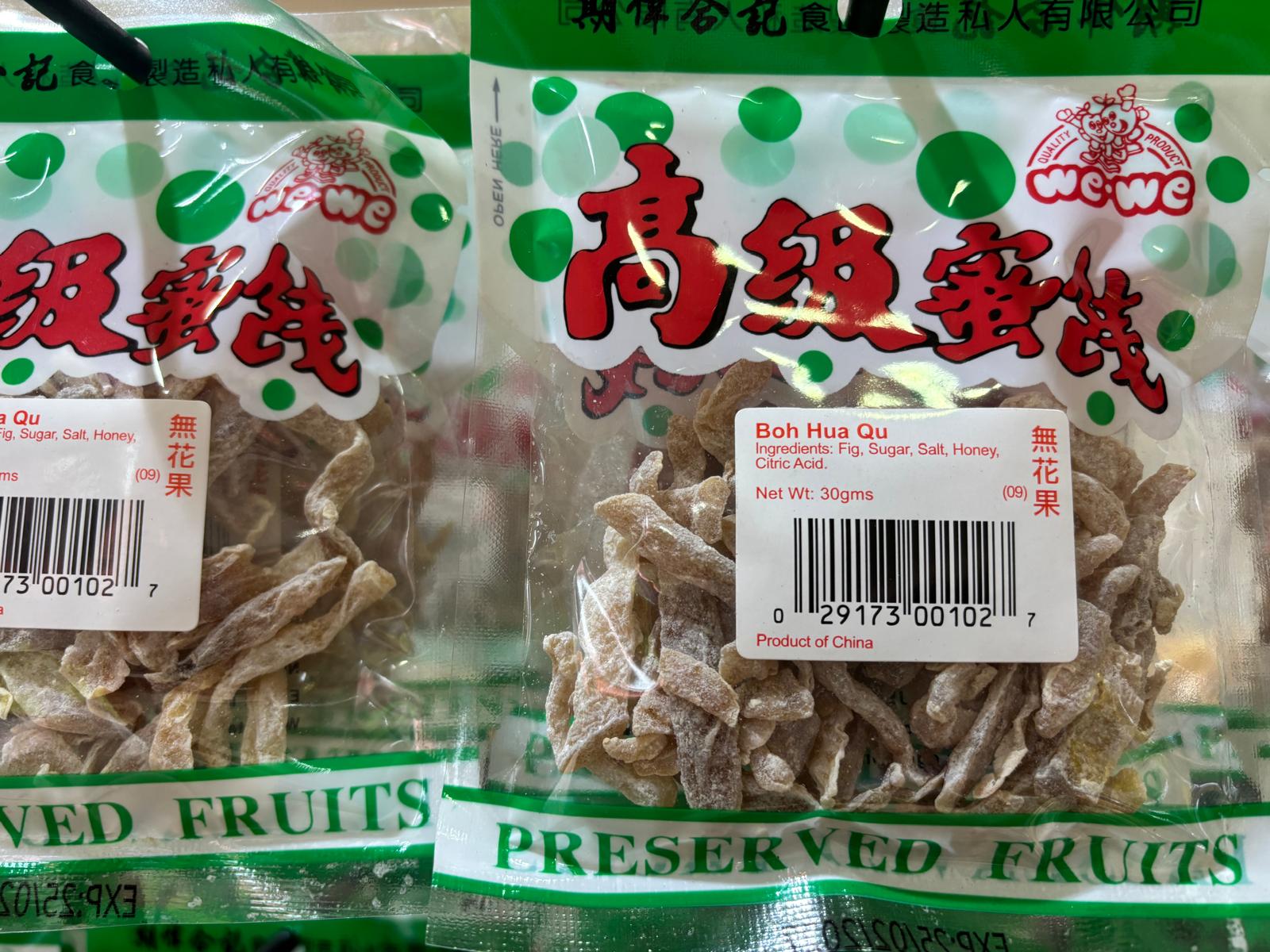 Preserved/Dried Fruits