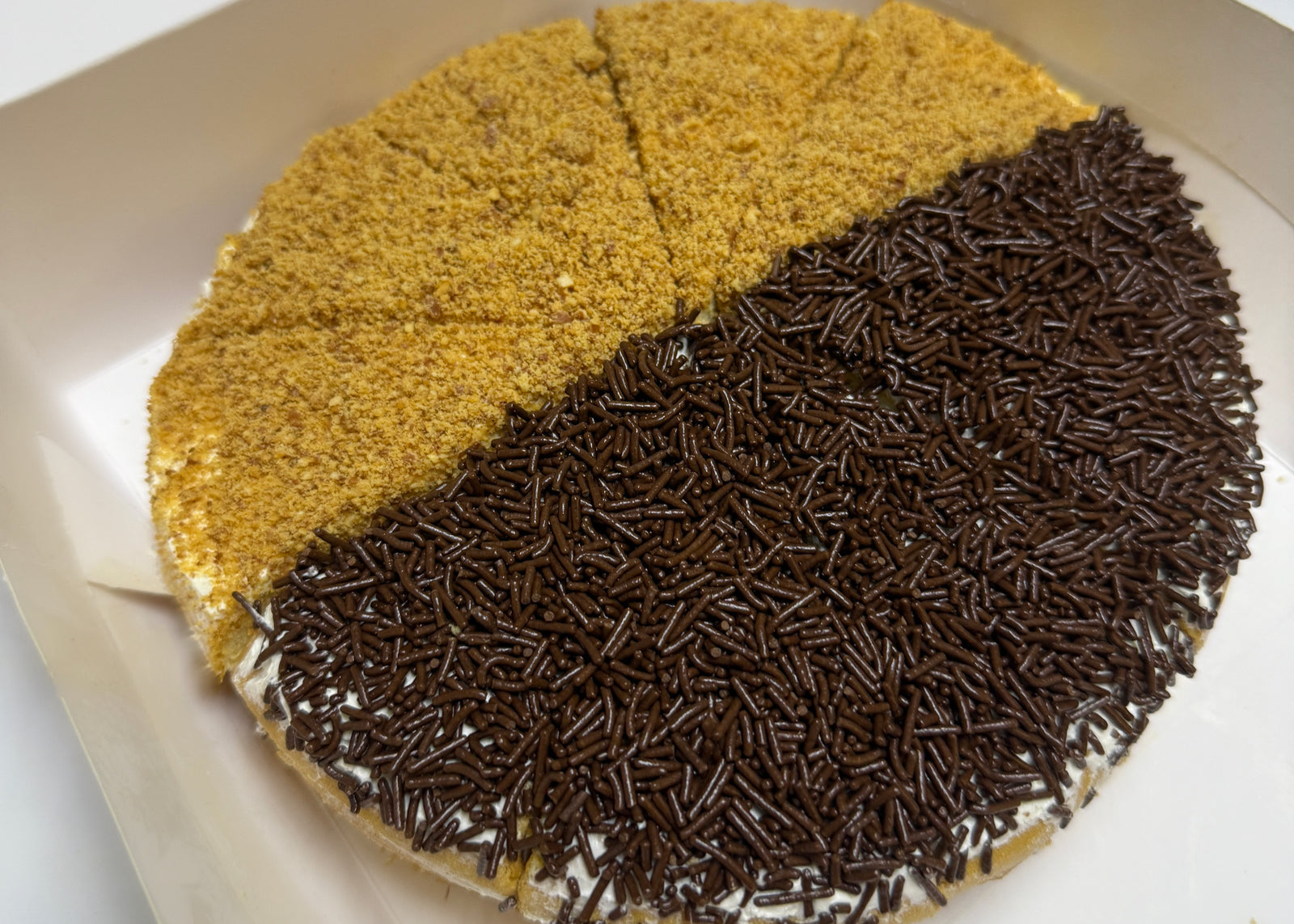 Peanut-Choco Buttercream Sponge Cake (8”)