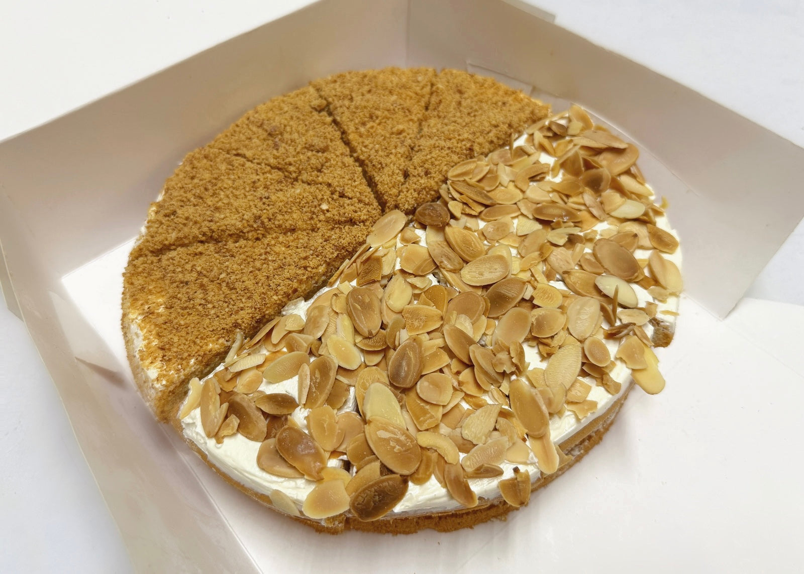 Peanut-Almond Buttercream Sponge Cake (8”)